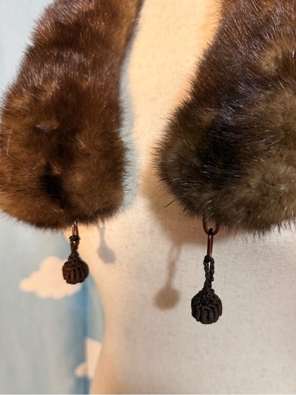 Vintage mink stole fur, shrug. Very good condition. Glamorous. - Picture 5 of 5